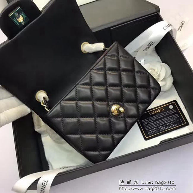 香奈兒CHANEL 升級版A1115進口小羊皮金銀鏈條單肩斜挎包 DSC1623